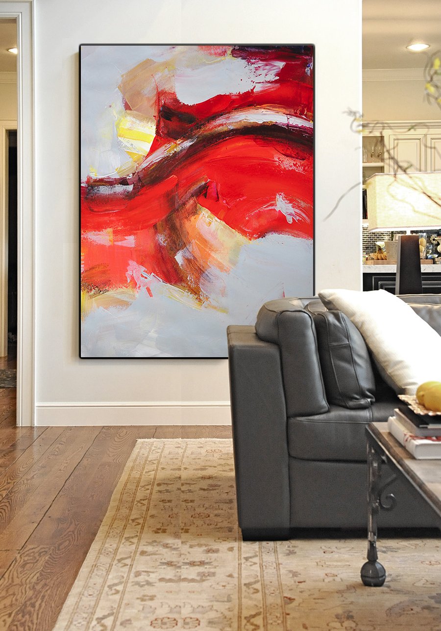 Palette Knife Contemporary Art #L28B - Click Image to Close
